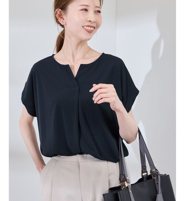 Rope&rsquo;Picnic「カットジョーゼットスキッパートップス」|Tシャツ・カットソー|