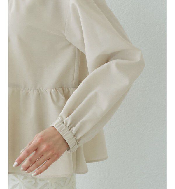 Rope&rsquo;Picnic「【紫外線+近赤外線カット】ペプラムカーディガンブルゾン」|ブルゾン・スタジャン|