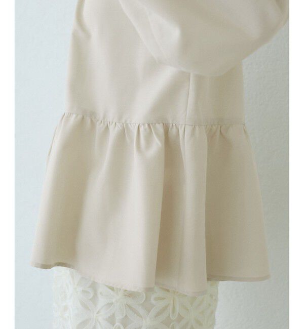 Rope&rsquo;Picnic「【紫外線+近赤外線カット】ペプラムカーディガンブルゾン」|ブルゾン・スタジャン|