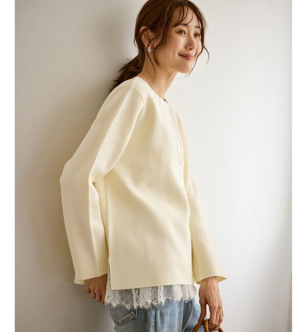 Rope&rsquo;Picnic「【洗濯機OK】ミラノリブニットプルオーバー」|ニット・セーター|