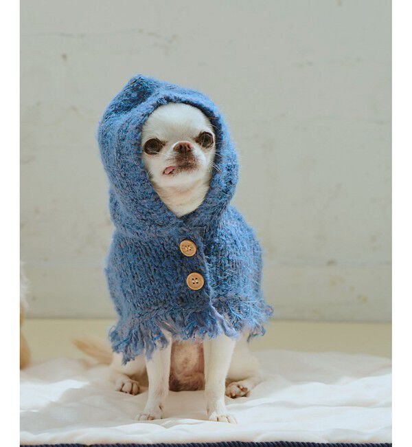 ROPE PICNIC PASSAGE「【DOG】ニットポンチョ」|その他|