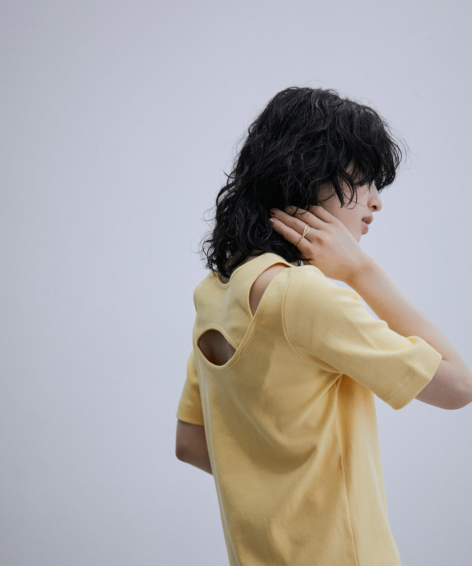 ADAM ET ROPE'「デザインレイヤードプルオーバー」|Tシャツ・カットソー|