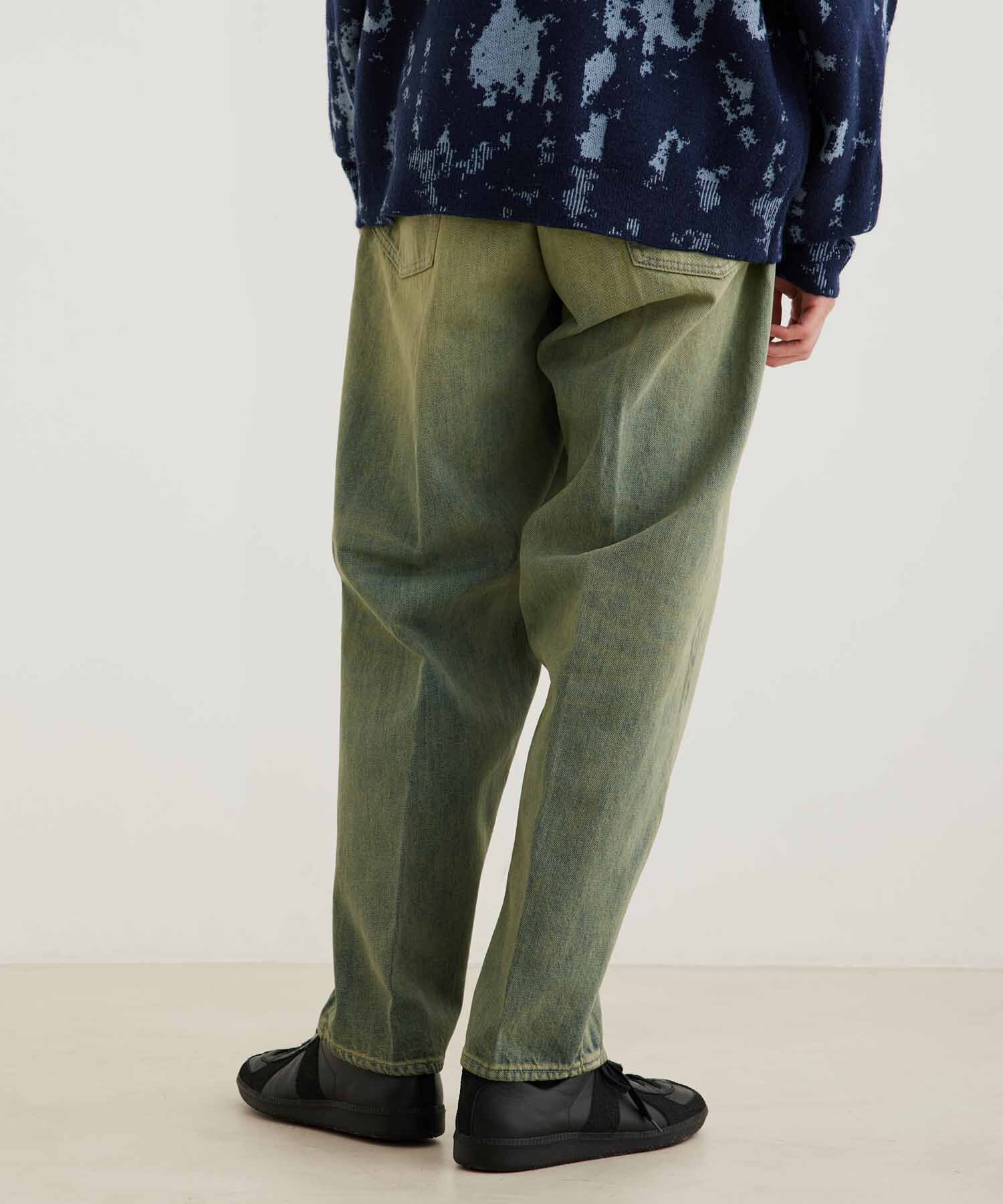 ADAM ET ROPE'「【コットンUSA】バギー クロップド デニムパンツ/サステナブル」|デニム|