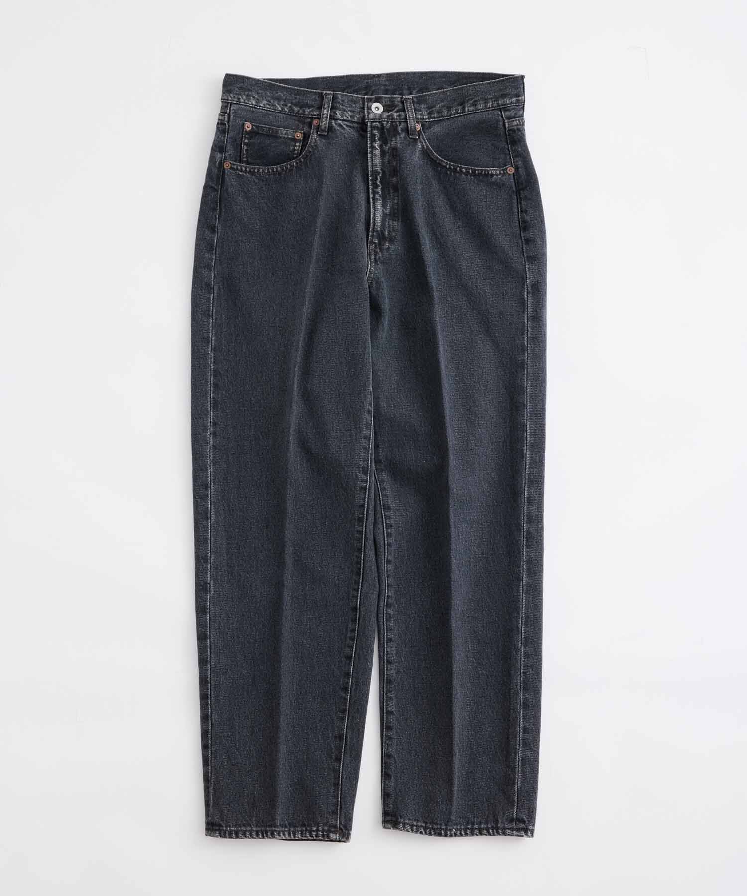 ADAM ET ROPE'「【コットンUSA】バギー クロップド デニムパンツ/サステナブル」|デニム|