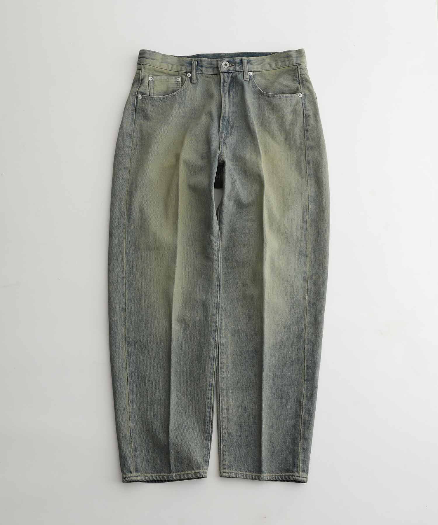 ADAM ET ROPE'「【コットンUSA】バギー クロップド デニムパンツ/サステナブル」|デニム|