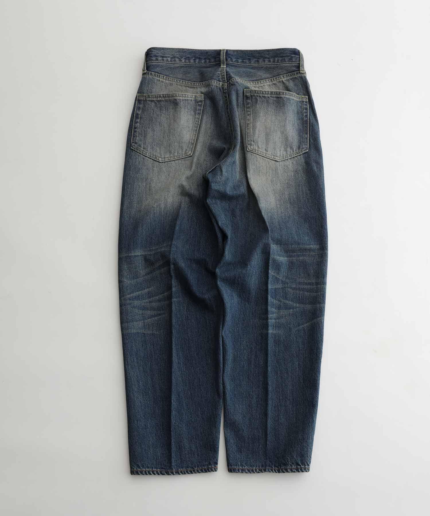 ADAM ET ROPE'「【コットンUSA】バギー クロップド デニムパンツ/サステナブル」|デニム|