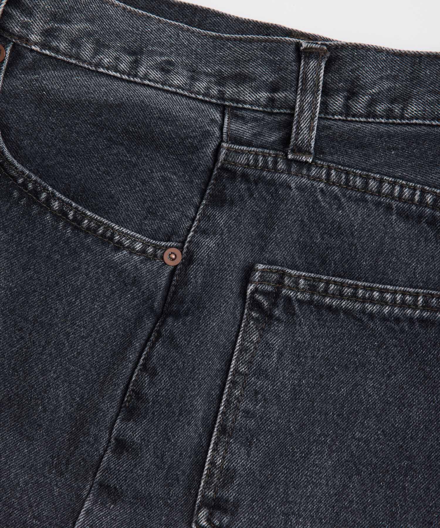 ADAM ET ROPE'「【コットンUSA】バギー クロップド デニムパンツ/サステナブル」|デニム|