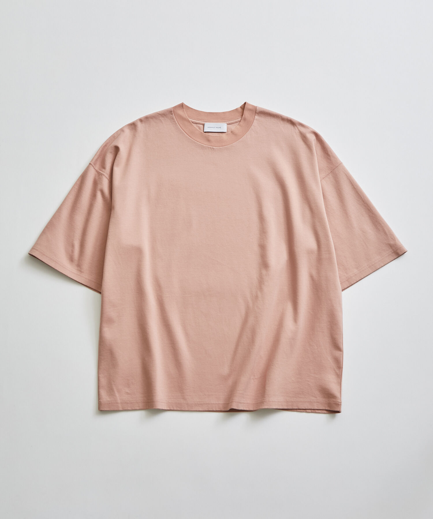 ADAM ET ROPE'「【Albini/アルビニ】オーガニック ポンチ ドロップショルダー ビッグ Tシャツ」|Tシャツ・カットソー|