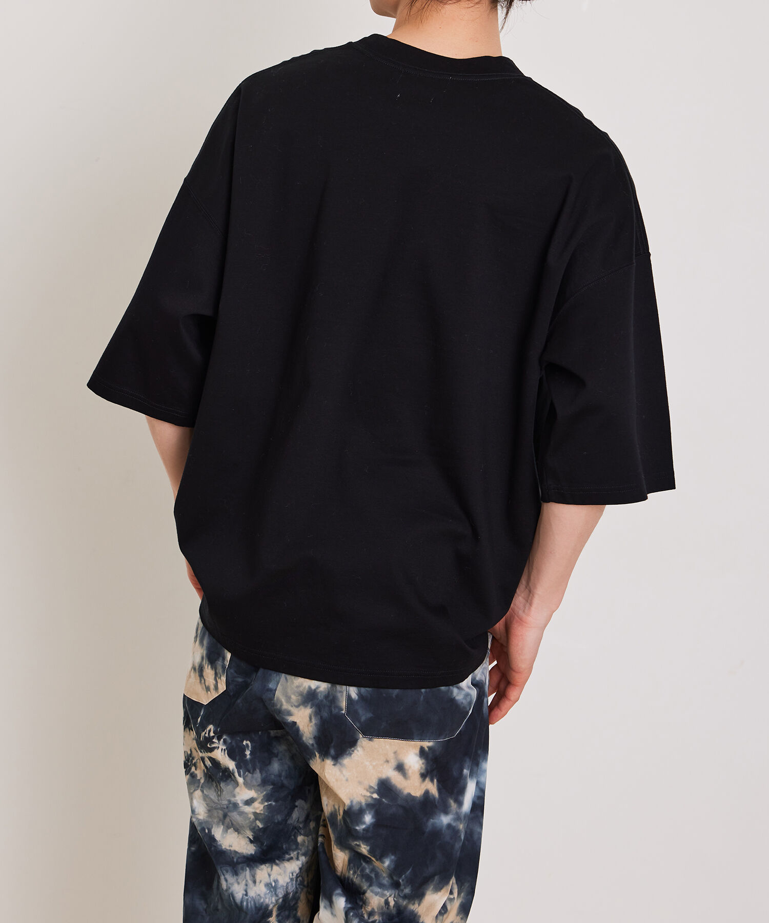 ADAM ET ROPE'「【Albini/アルビニ】オーガニック ポンチ ドロップショルダー ビッグ Tシャツ」|Tシャツ・カットソー|