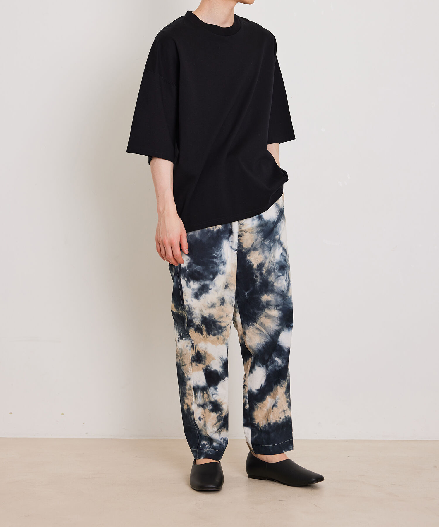 ADAM ET ROPE'「【Albini/アルビニ】オーガニック ポンチ ドロップショルダー ビッグ Tシャツ」|Tシャツ・カットソー|