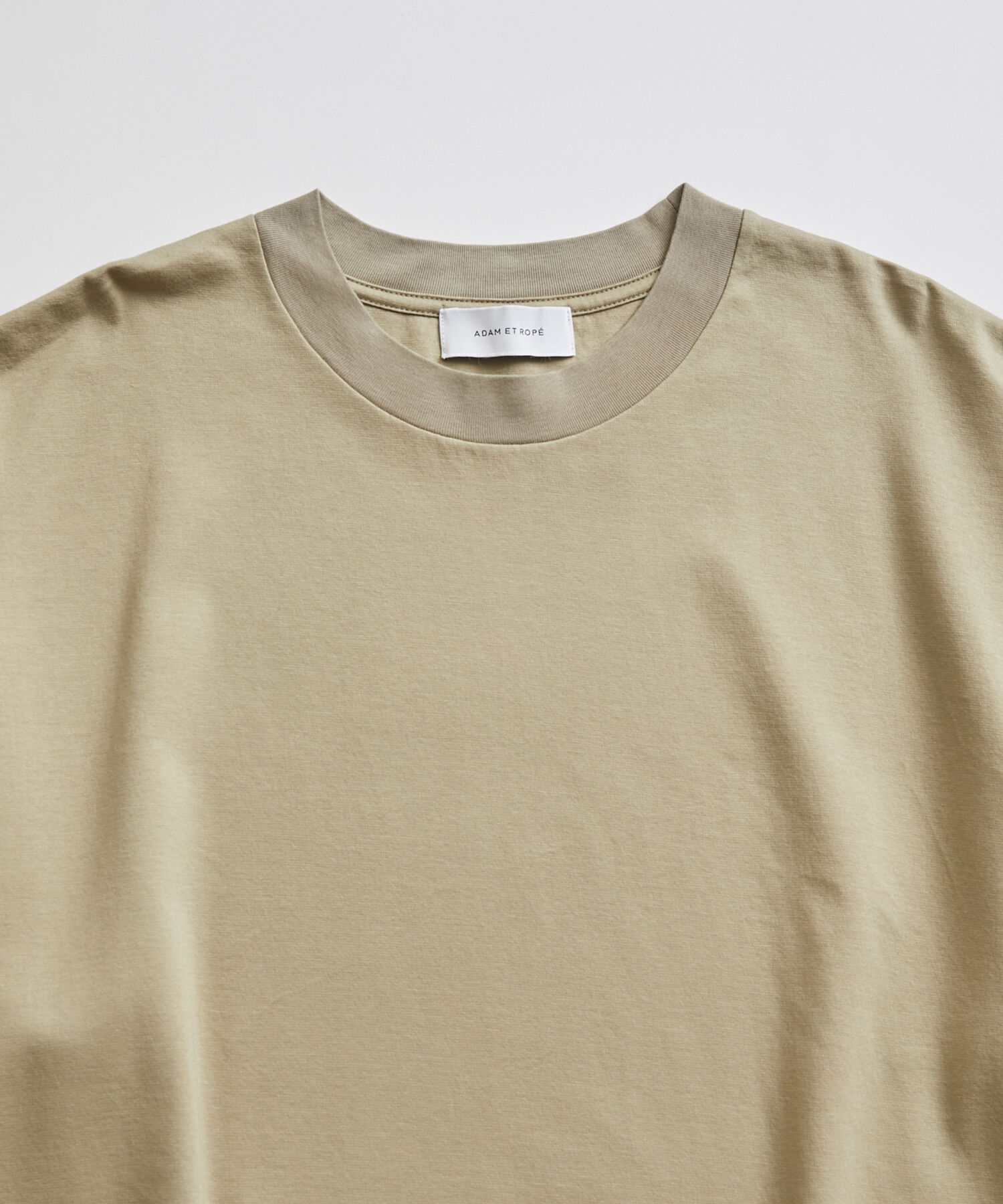 ADAM ET ROPE'「【Albini/アルビニ】オーガニック ポンチ ドロップショルダー ビッグ Tシャツ」|Tシャツ・カットソー|