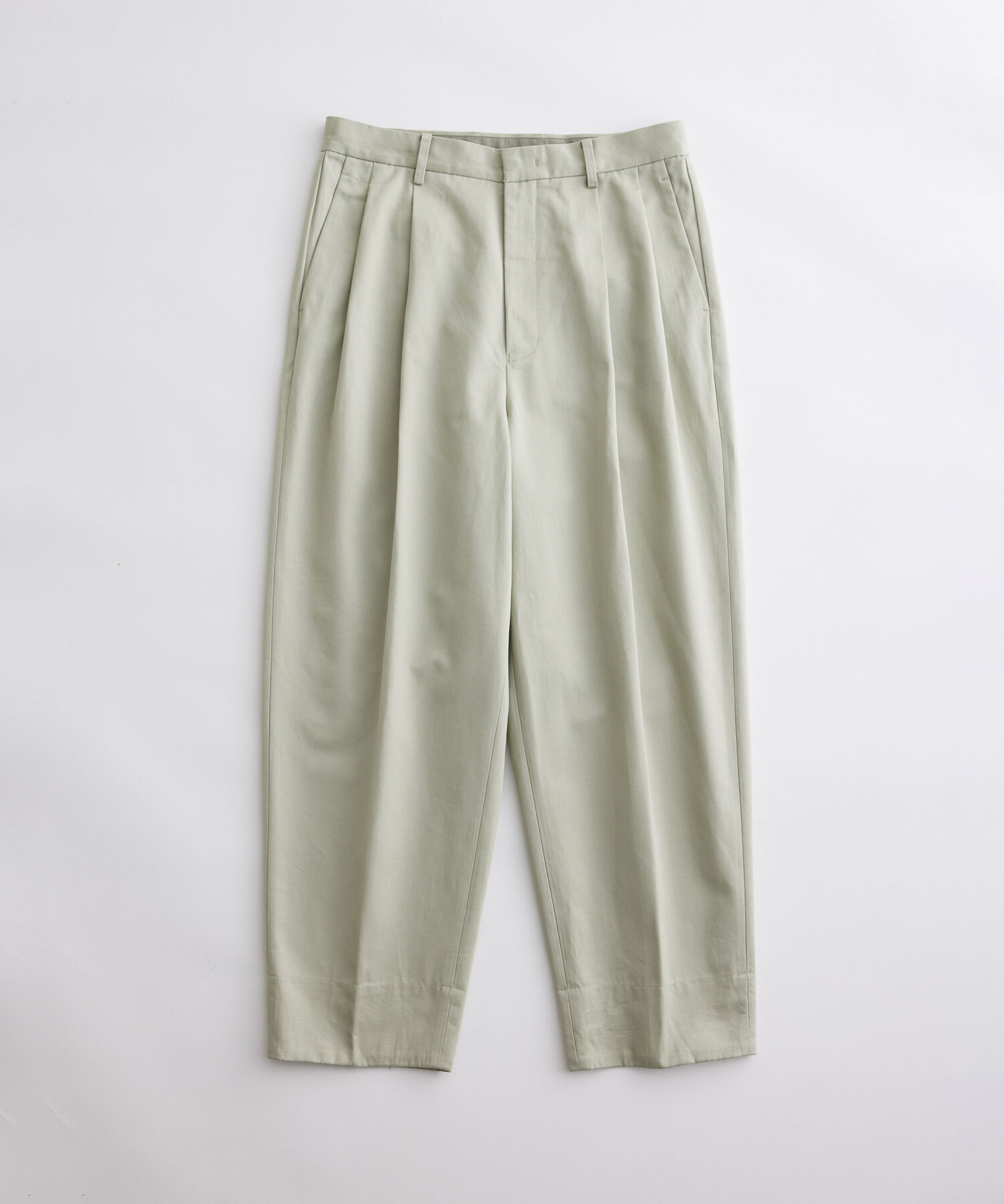 ADAM ET ROPE'「オーガニックコットン ツータック ワイドテーパード ロールアップパンツ / イージーケア / ユニセックス」|その他|