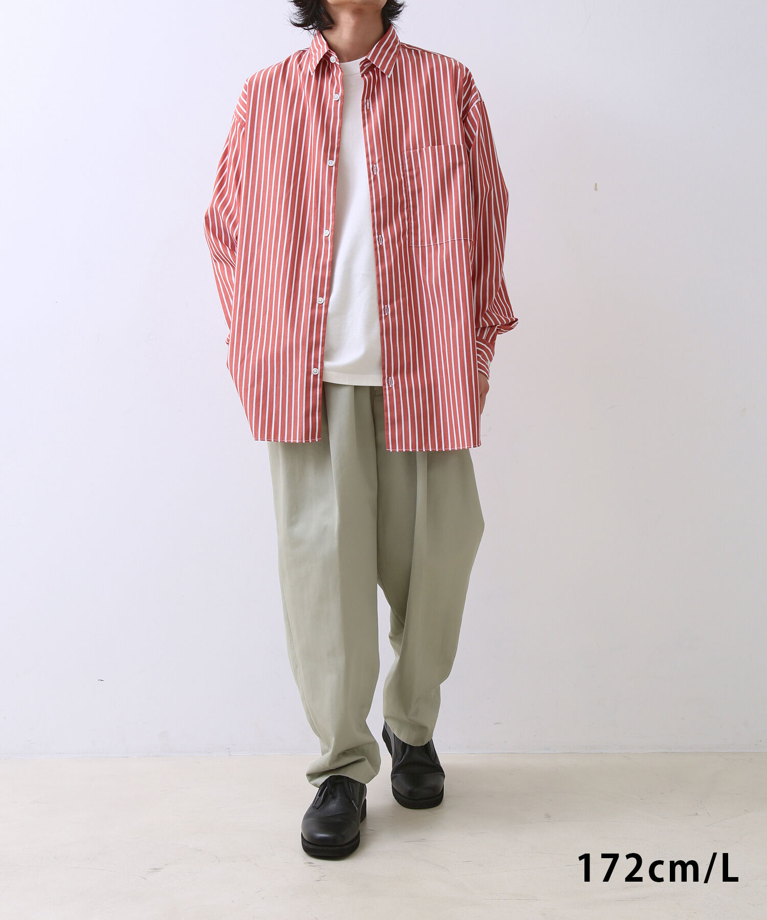 ADAM ET ROPE'「オーガニックコットン ツータック ワイドテーパード ロールアップパンツ / イージーケア / ユニセックス」|その他|