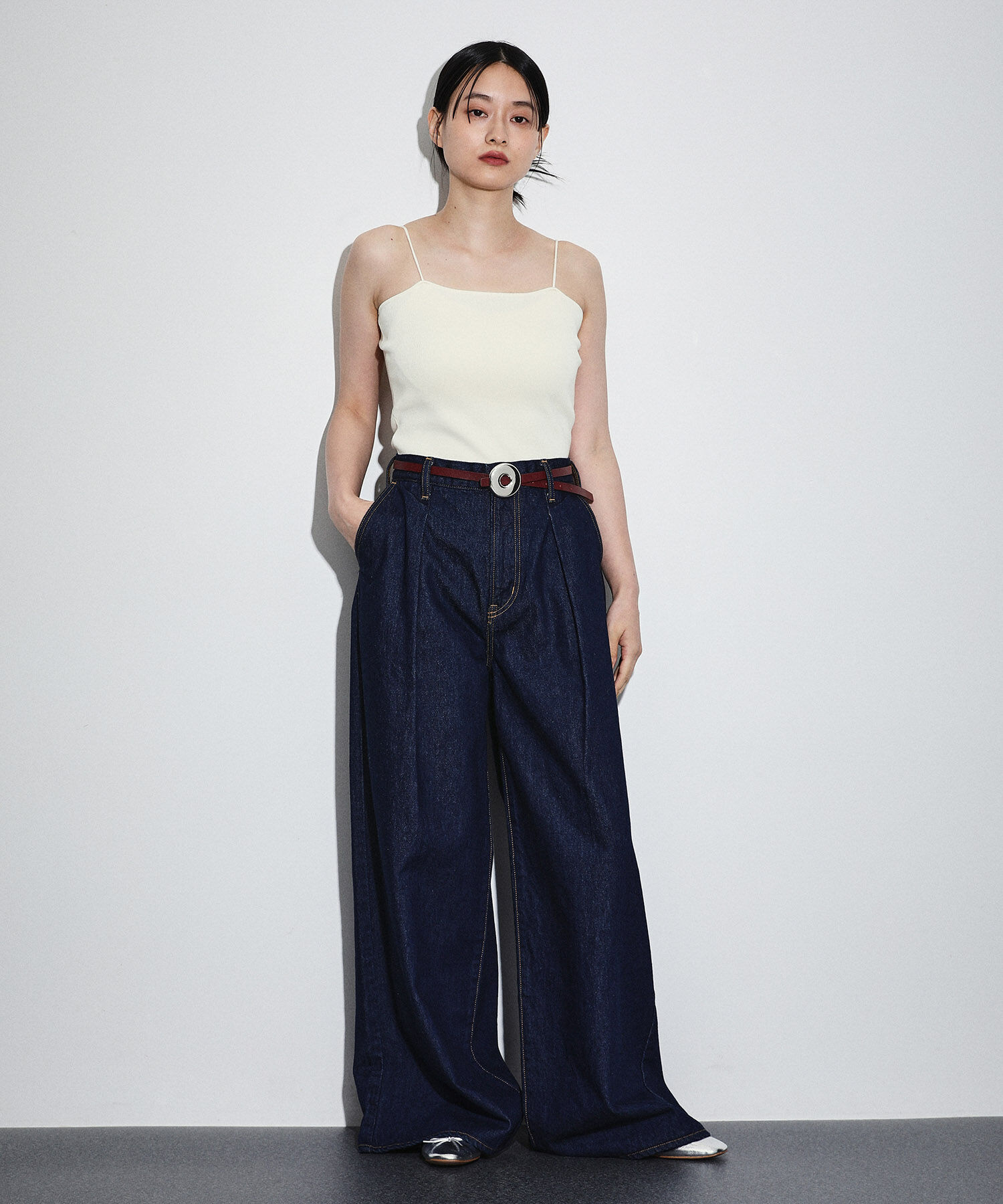 ADAM ET ROPE'「【A VACATION】CIRCLE W13 BELT」|ベルト|