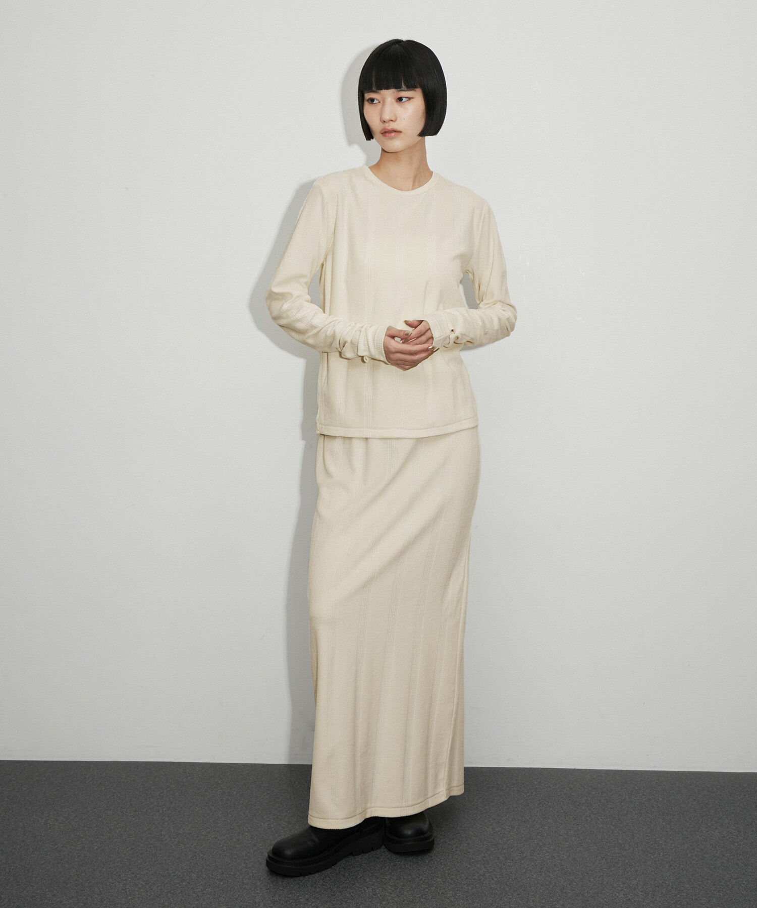 ADAM ET ROPE'「【Miller for ADAM ET ROPE'】別注 ベロア SKIRT          」|スカート|