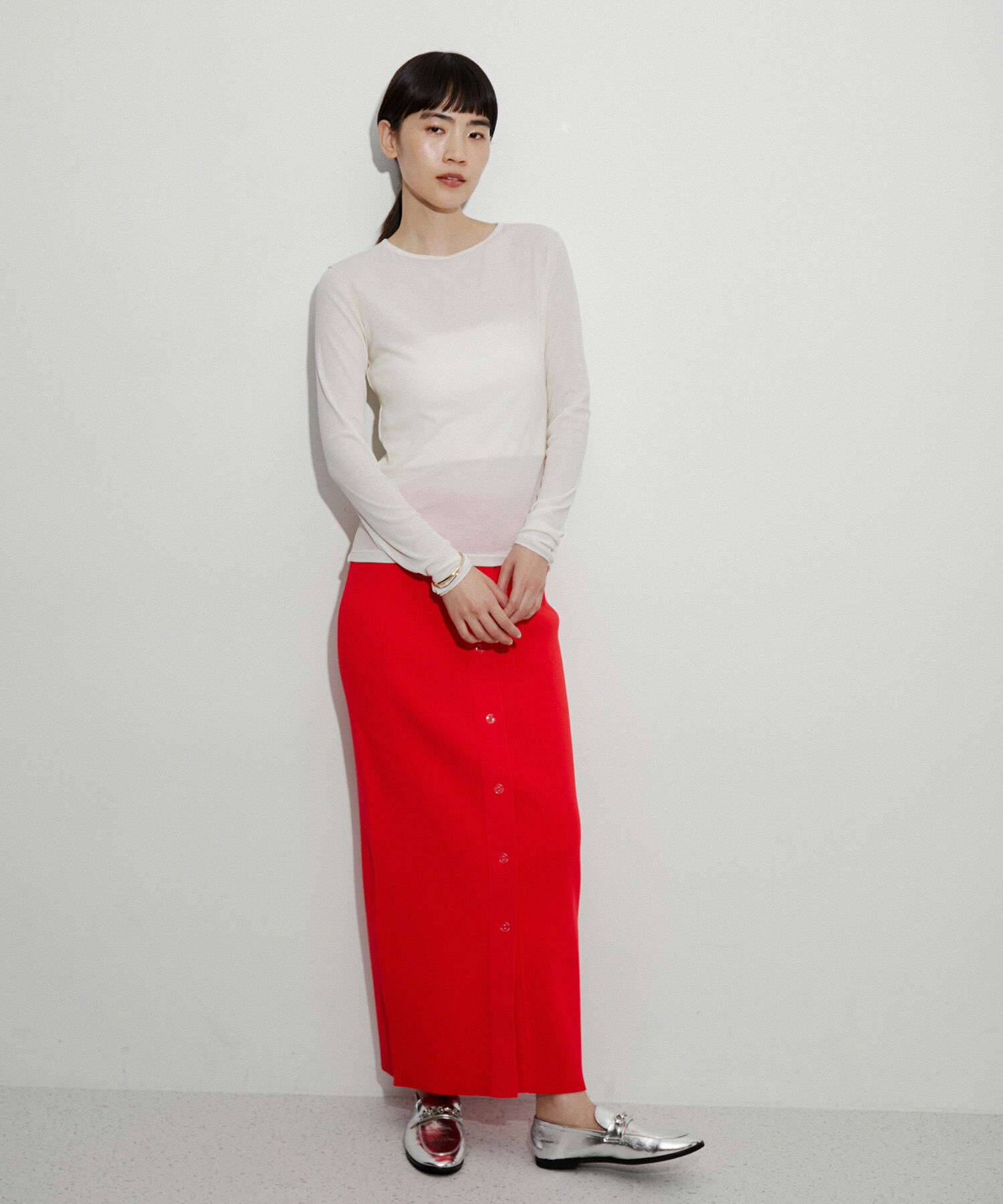 ADAM ET ROPE'「追撚シアーテレコプルオーバー」|Tシャツ・カットソー|