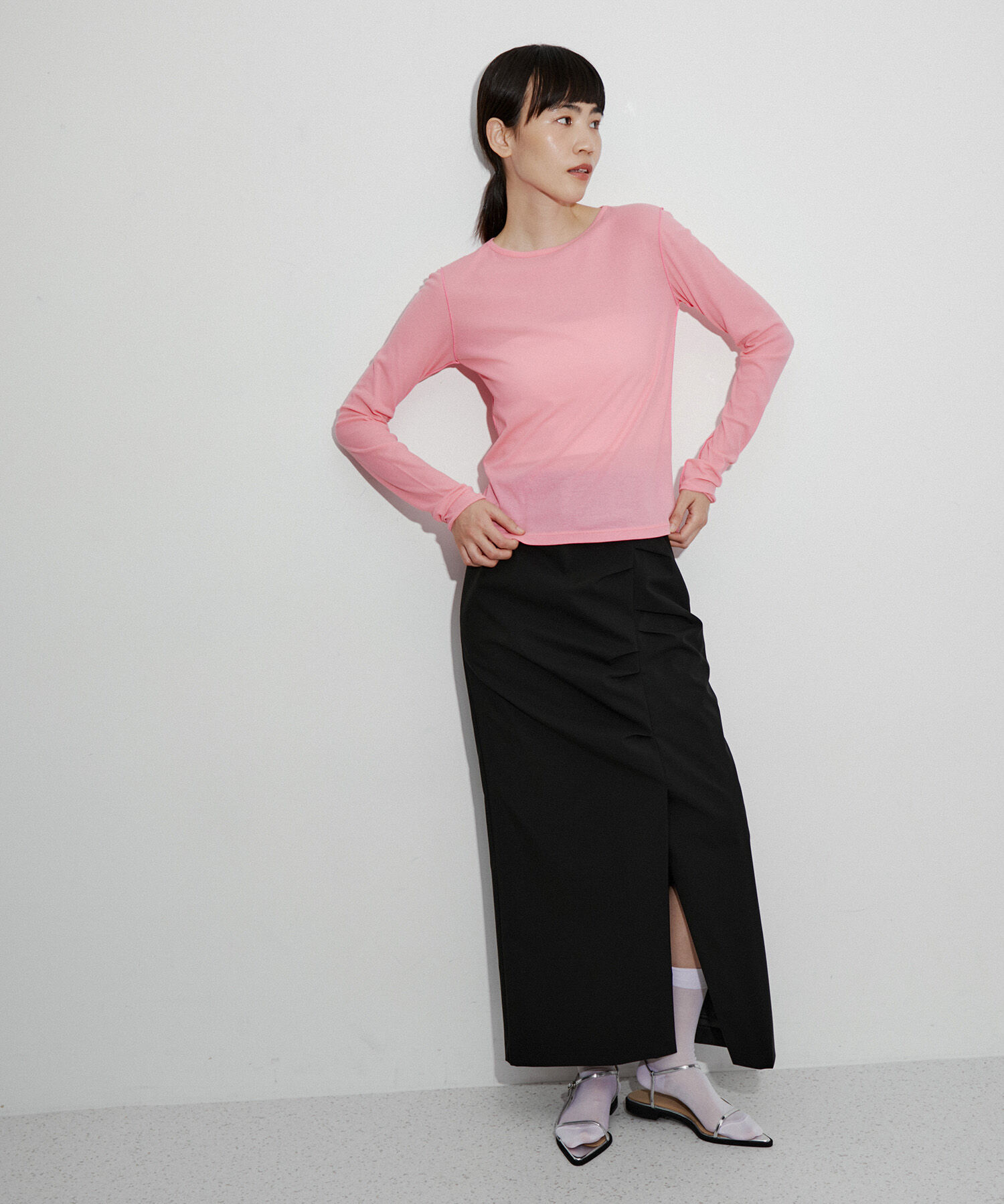 ADAM ET ROPE'「追撚シアーテレコプルオーバー」|Tシャツ・カットソー|