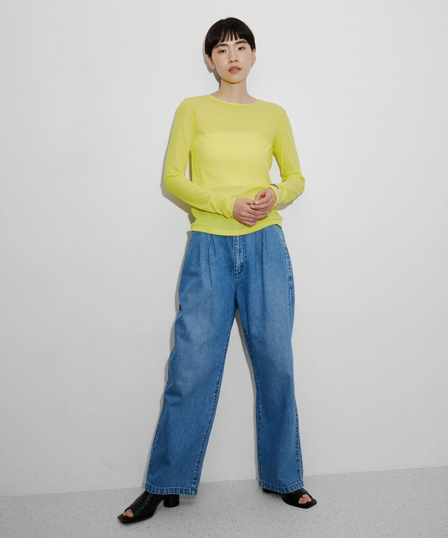 ADAM ET ROPE'「追撚シアーテレコプルオーバー」|Tシャツ・カットソー|