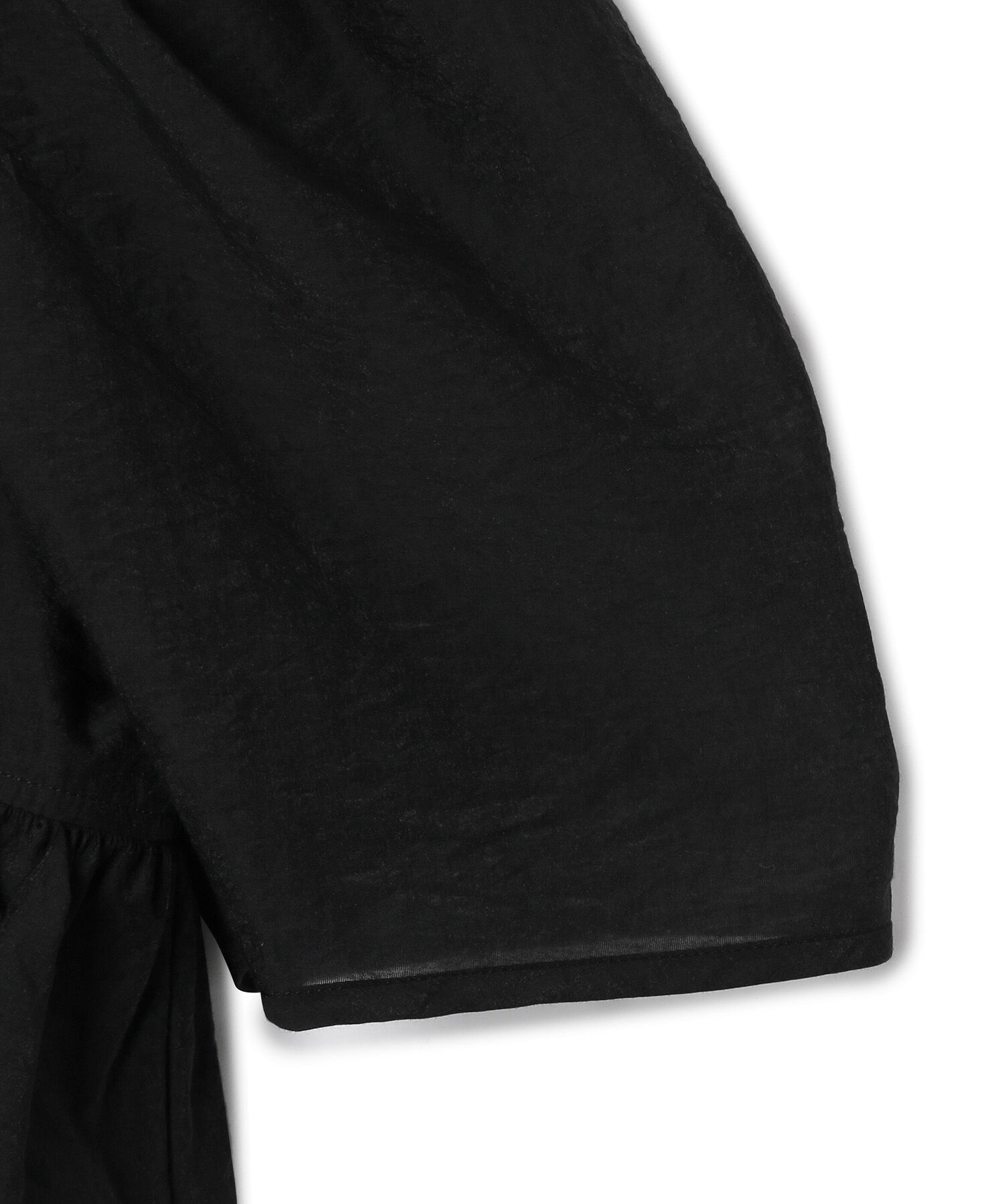 ADAM ET ROPE'「【再入荷・サステナブル】コットンギャザーフリル２WAYブラウス」|シャツ・ブラウス|