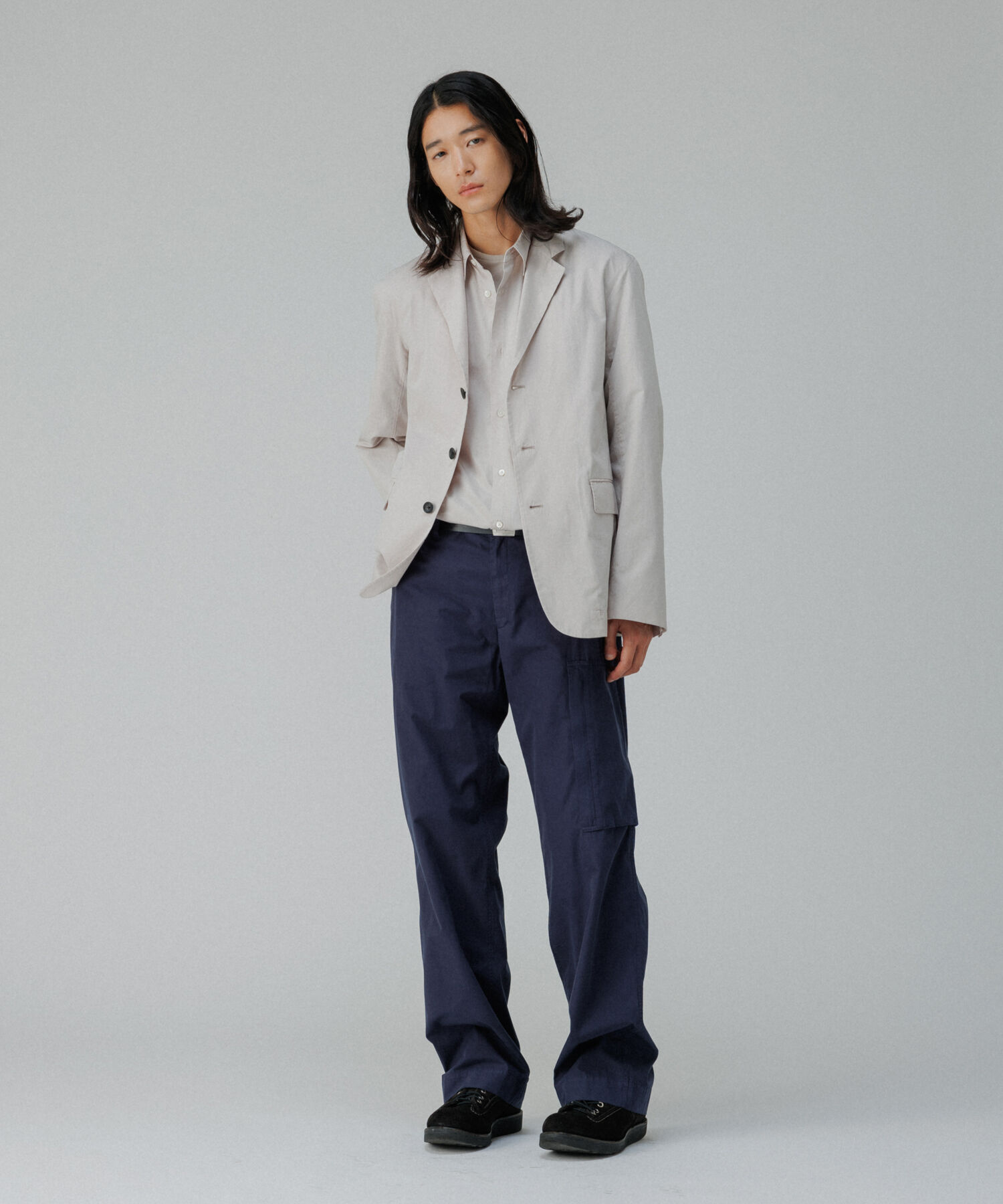 ADAM ET ROPE'「ガーメントダイ 3Bノッチドラペル ボクシー テーラードジャケット / ロングシーズン着用可能」|テーラードジャケット|