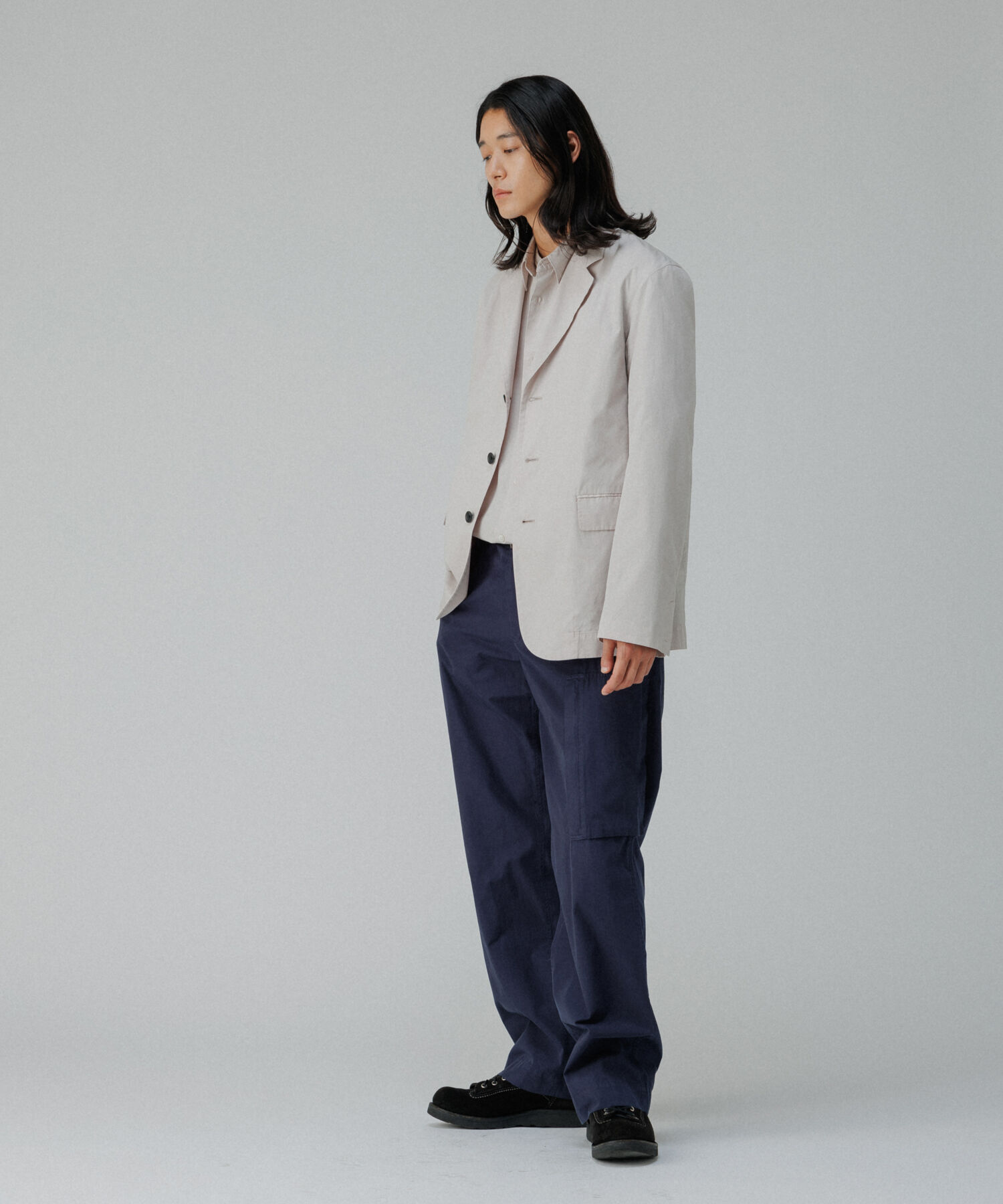 ADAM ET ROPE'「ガーメントダイ 3Bノッチドラペル ボクシー テーラードジャケット / ロングシーズン着用可能」|テーラードジャケット|