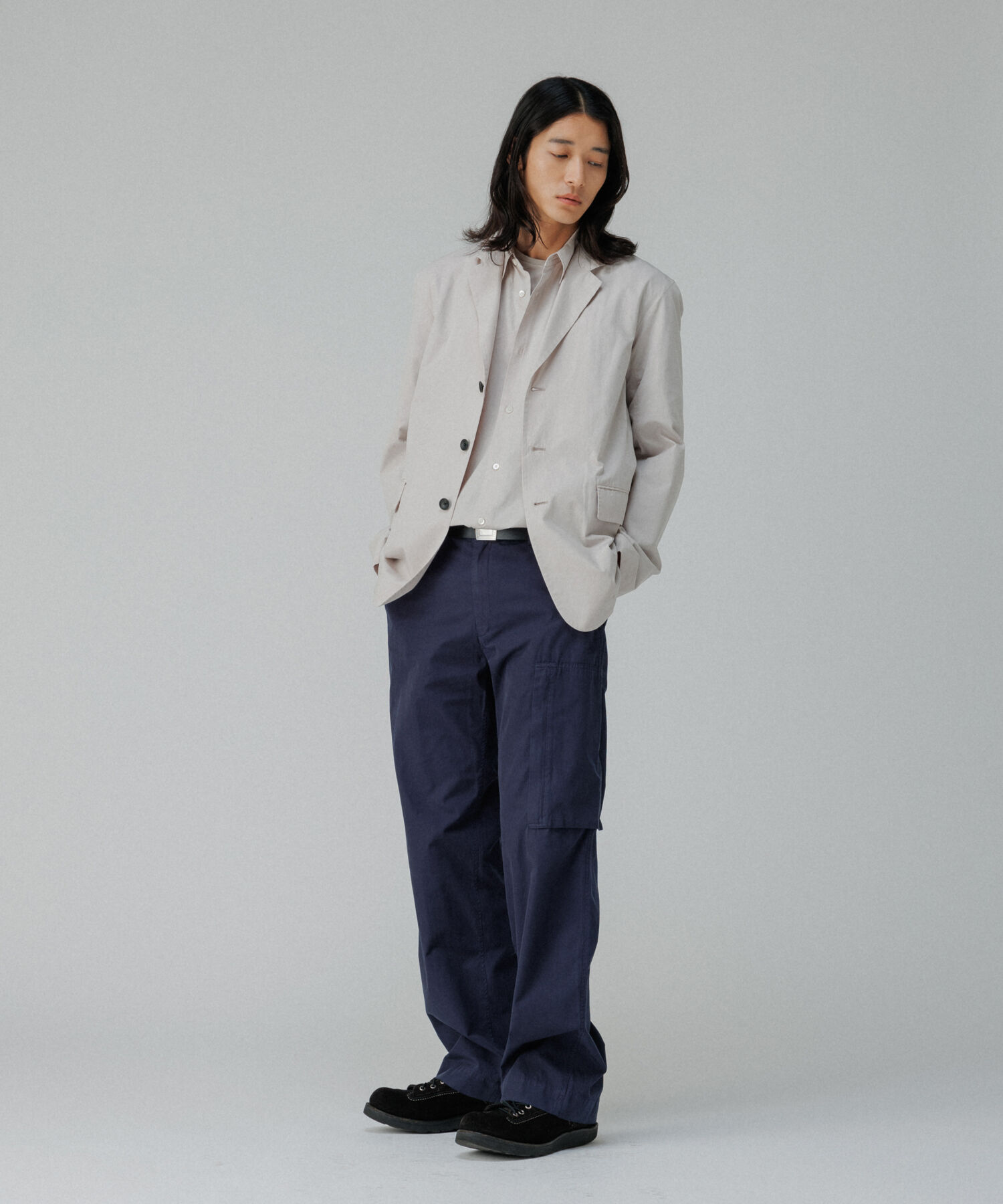 ADAM ET ROPE'「ガーメントダイ 3Bノッチドラペル ボクシー テーラードジャケット / ロングシーズン着用可能」|テーラードジャケット|