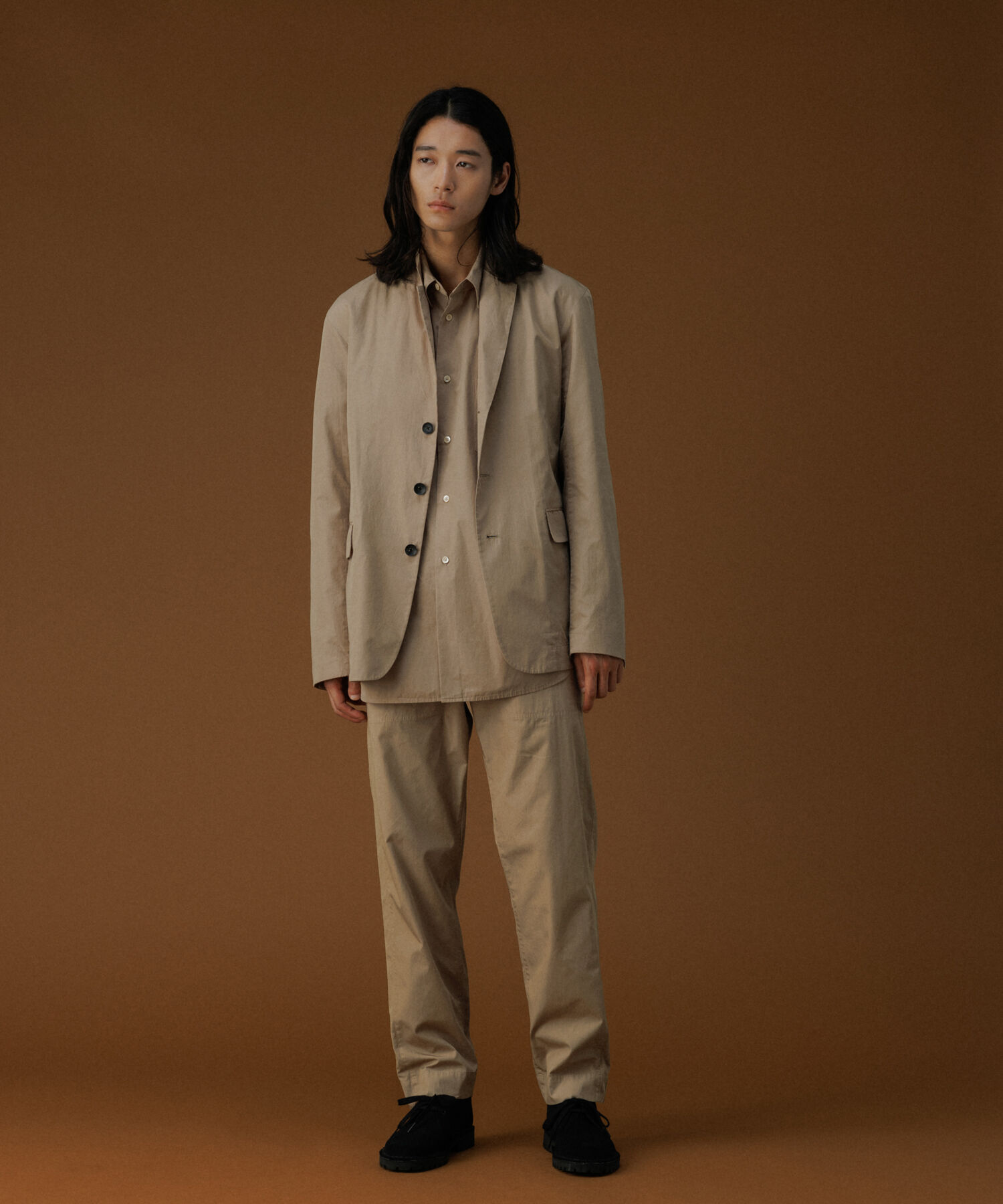 ADAM ET ROPE'「ガーメントダイ 3Bノッチドラペル ボクシー テーラードジャケット / ロングシーズン着用可能」|テーラードジャケット|