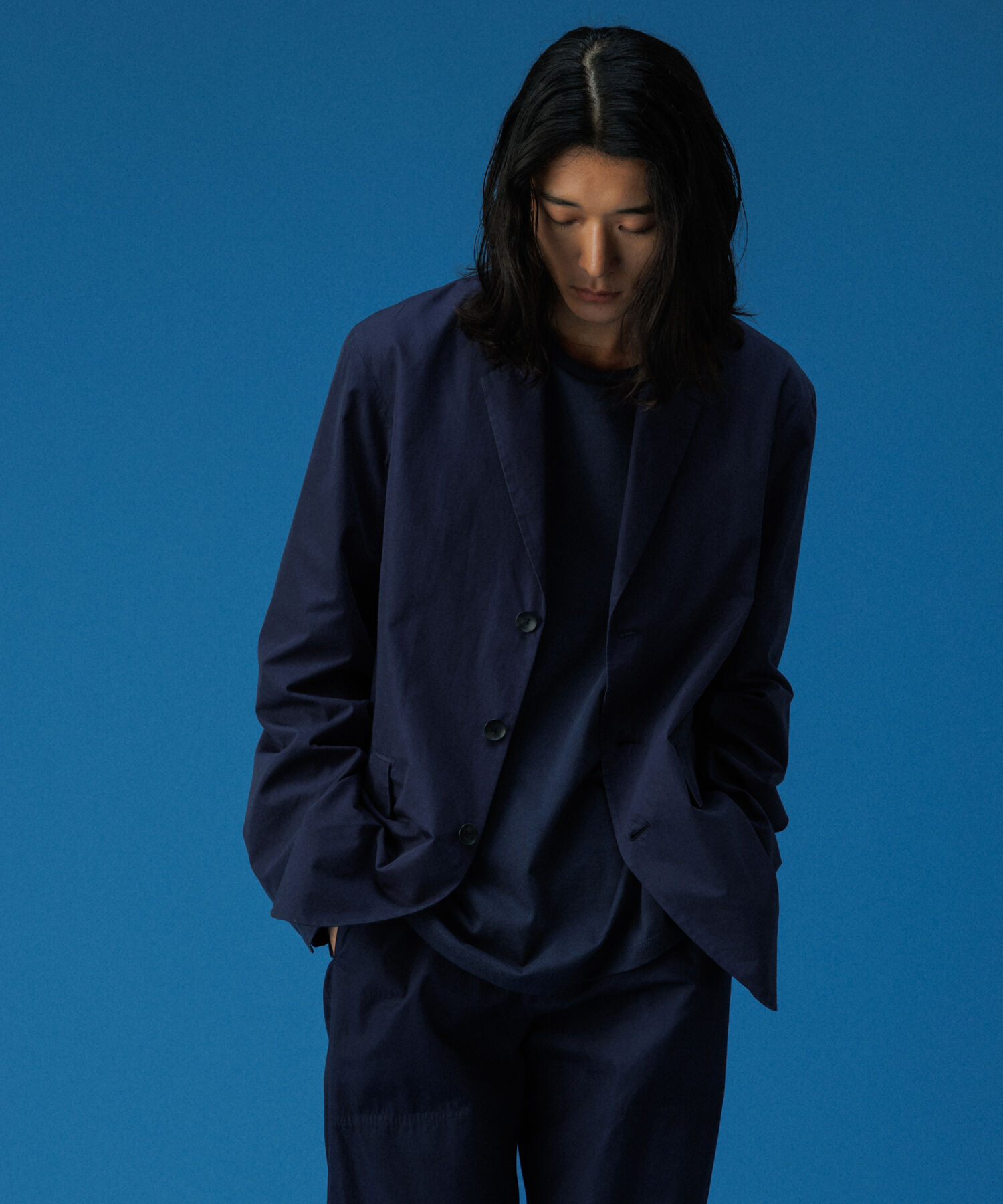 ADAM ET ROPE'「ガーメントダイ 3Bノッチドラペル ボクシー テーラードジャケット / ロングシーズン着用可能」|テーラードジャケット|