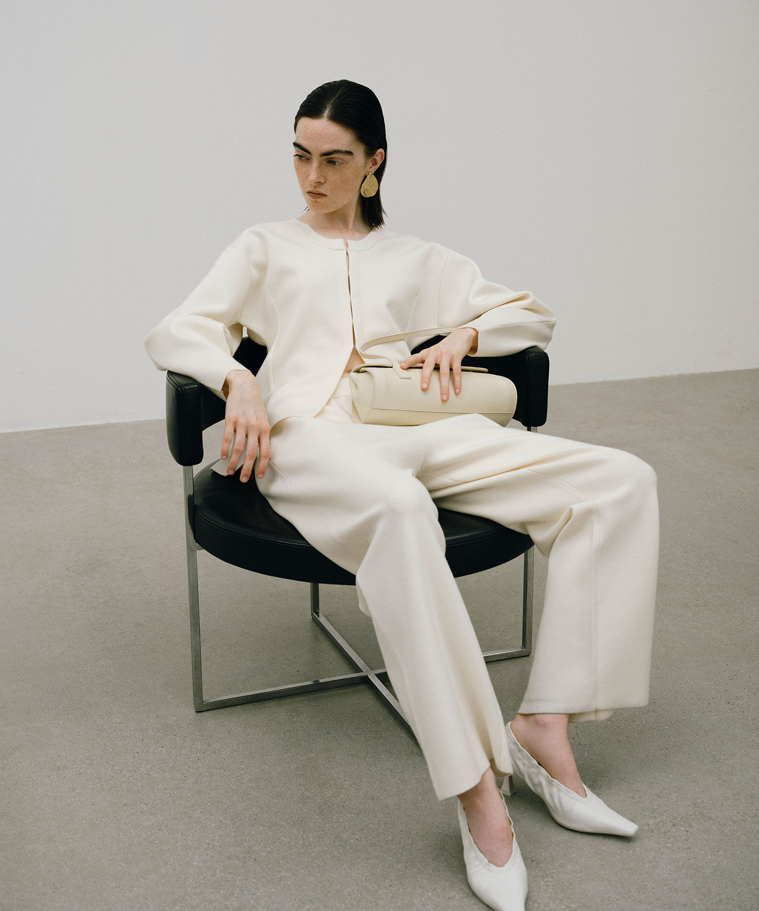 ADAM ET ROPE'「【洗える】ニットワイドパンツ」|その他|