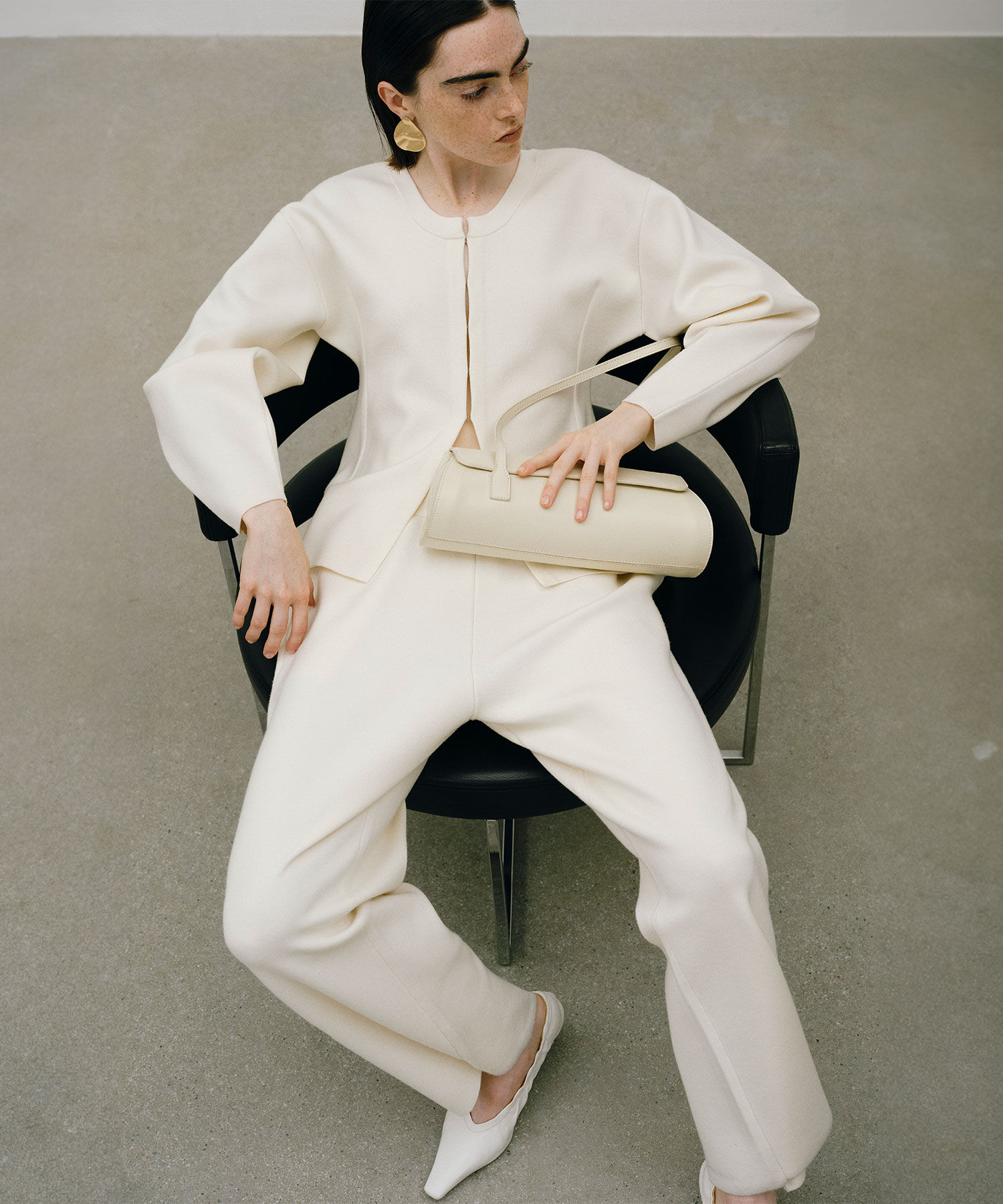 ADAM ET ROPE'「【洗える】ニットワイドパンツ」|その他|