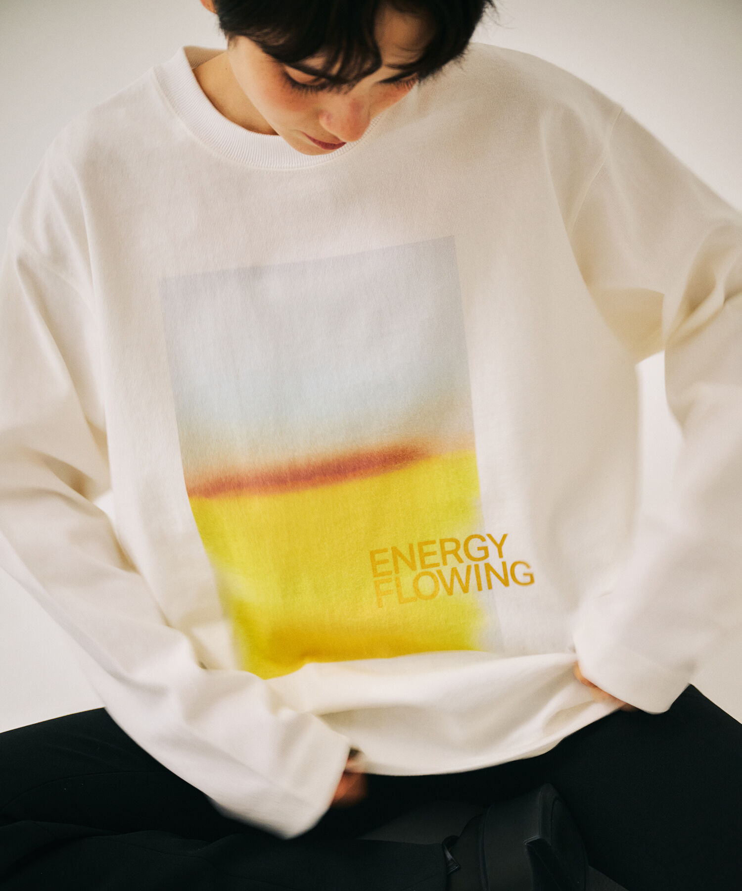 ADAM ET ROPE'「【WEB限定・洗える】RECORDS ロングスリーブTEE」|Tシャツ・カットソー|ホワイト(10)