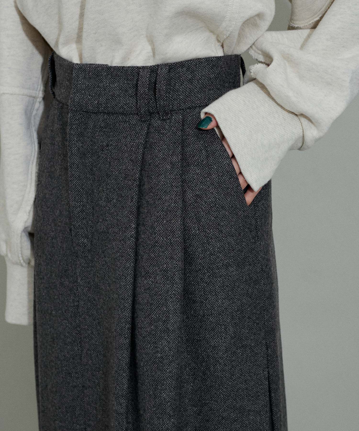 ADAM ET ROPE'「【WEB限定】サイドスリットウォームウールスカート」|スカート|