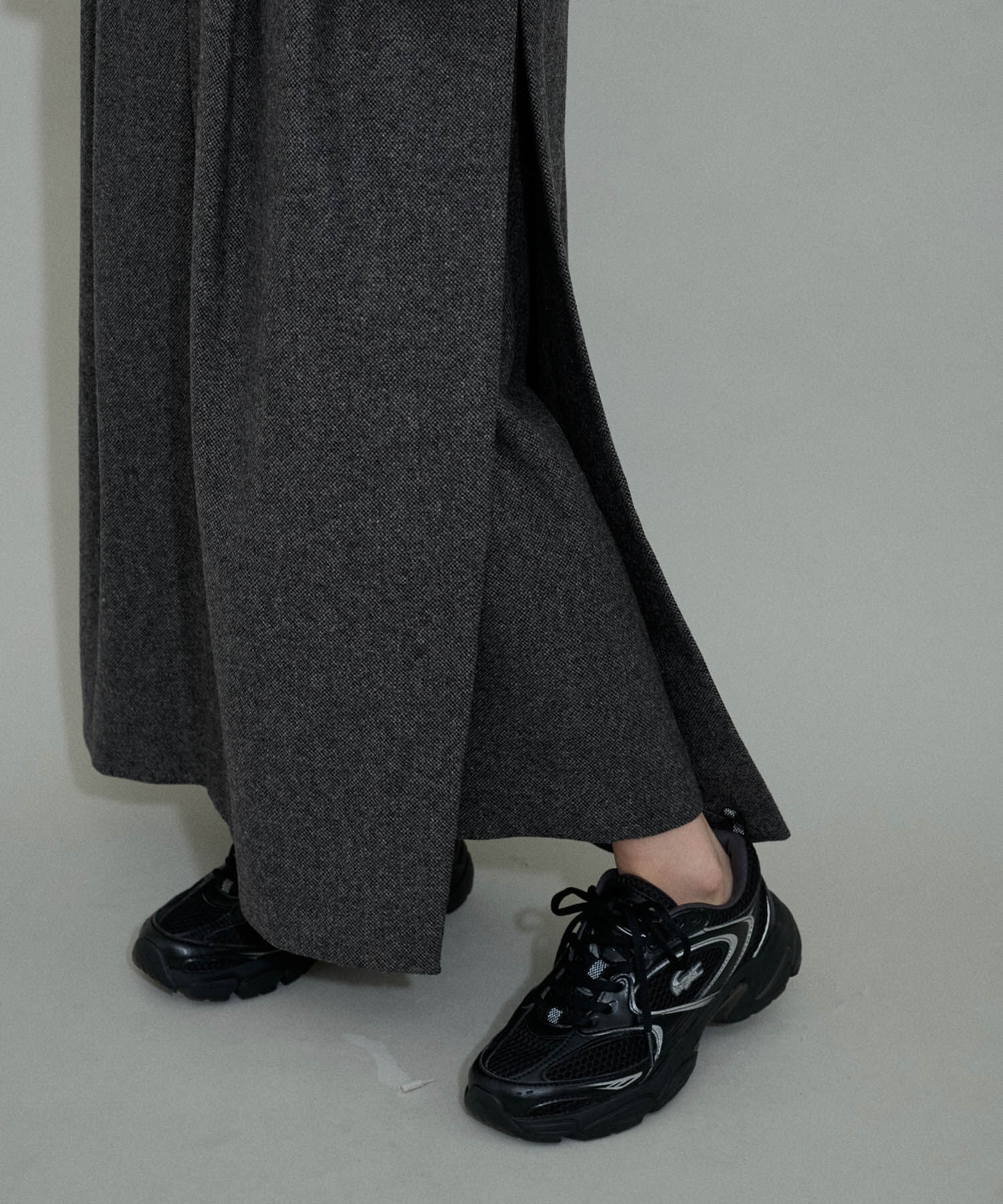 ADAM ET ROPE'「【WEB限定】サイドスリットウォームウールスカート」|スカート|