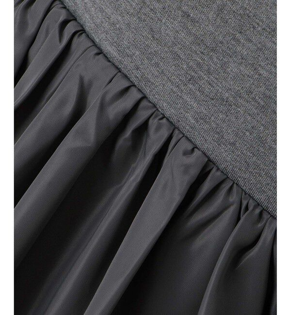 ADAM ET ROPE'「ダンボールタフタペプラムカーディガン」|カーディガン|