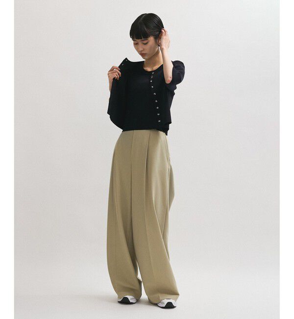 ADAM ET ROPE'「【サステナブル】クールタッチニットカーディガン」|カーディガン|