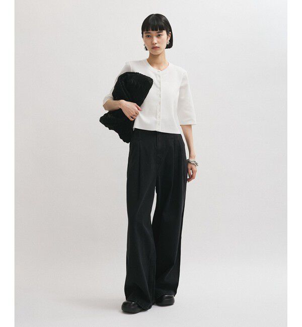 ADAM ET ROPE'「【サステナブル】クールタッチニットカーディガン」|カーディガン|