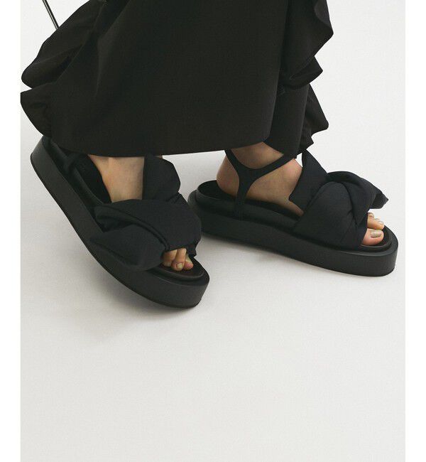 ADAM ET ROPE'「【撥水】ノットデザインボリュームサンダル」|サンダル|