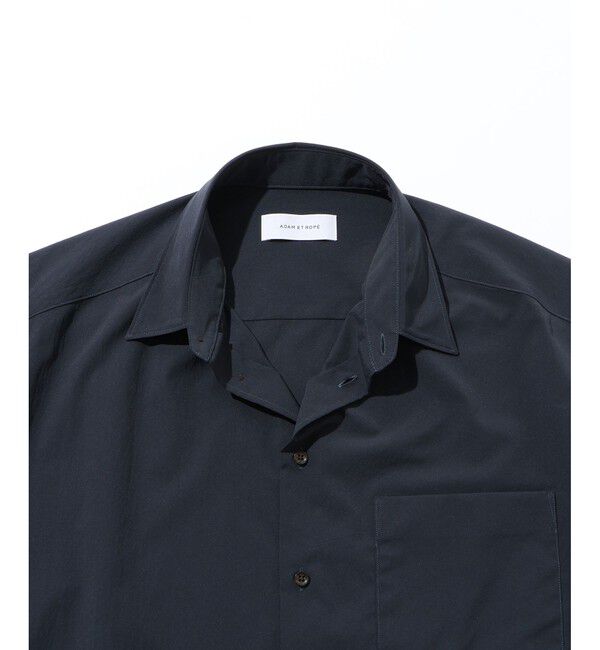 ADAM ET ROPE'「【ACT/アクト】タイプライター レギュラーカラー半袖シャツ」|シャツ・ブラウス|