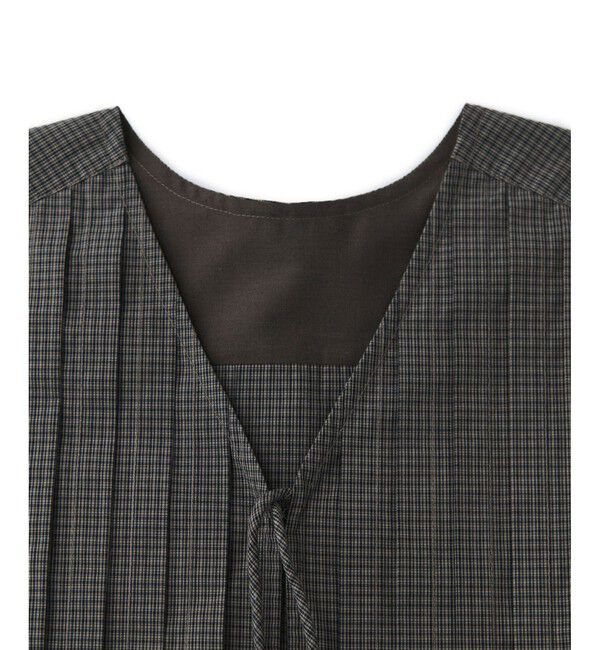 ADAM ET ROPE'「【サステナブル】タックフレアジレブラウス」|シャツ・ブラウス|