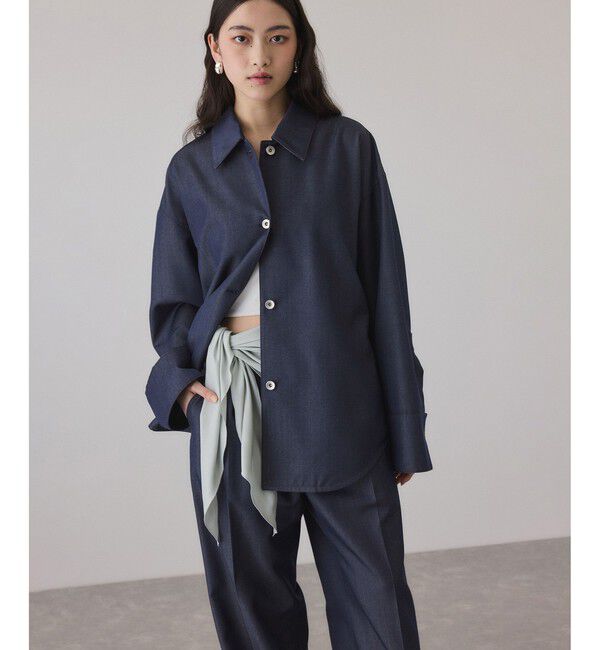 ADAM ET ROPE'「NIKKE TW DENIM SHIRT JACKET」|ブルゾン・スタジャン|