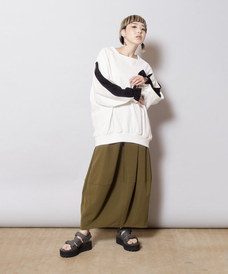  「切替スリーブドルマンプルオーバー」|Tシャツ・カットソー|
