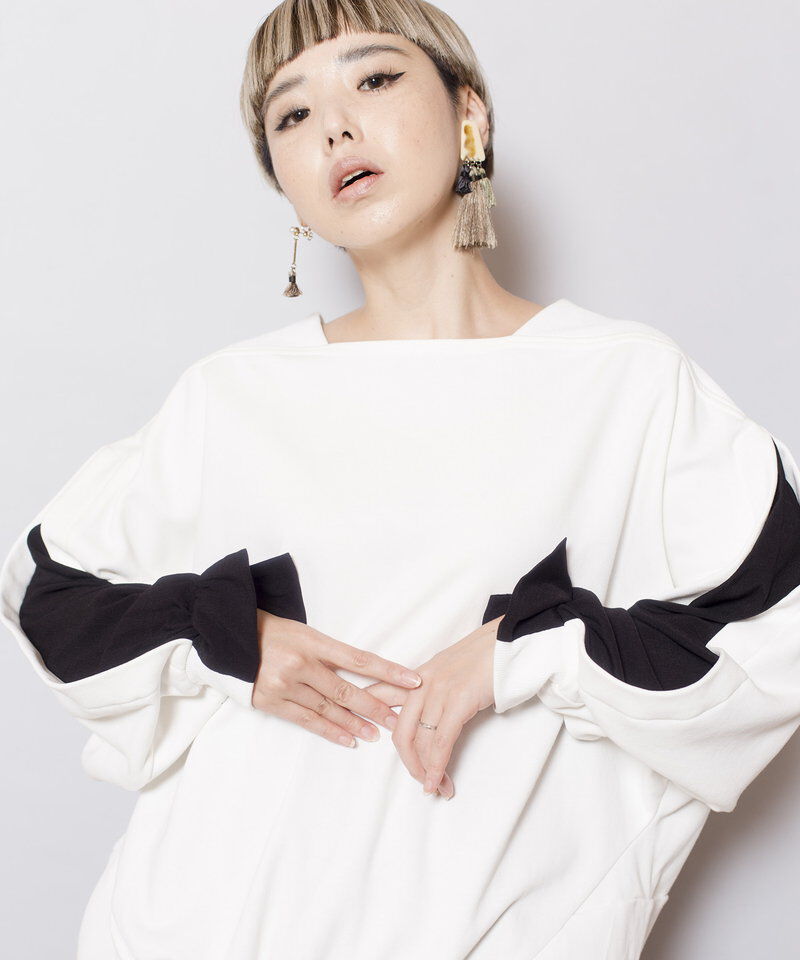  「切替スリーブドルマンプルオーバー」|Tシャツ・カットソー|