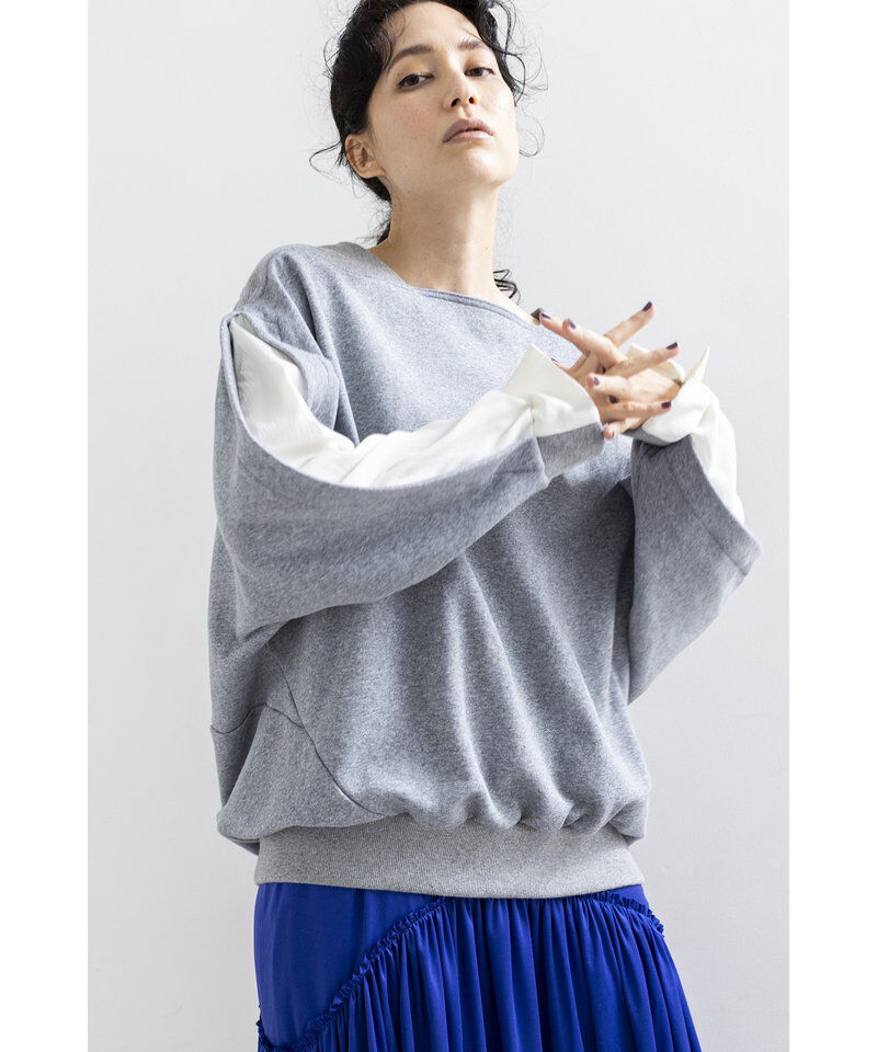 「切替スリーブドルマンプルオーバー」|Tシャツ・カットソー|
