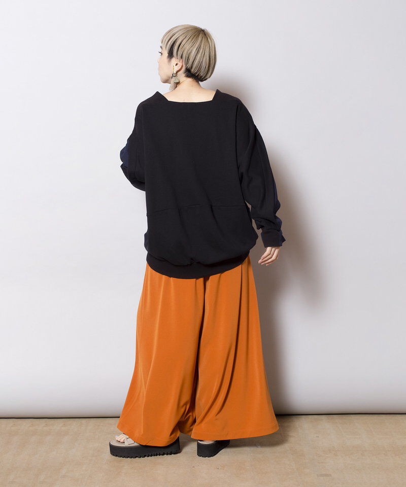  「切替スリーブドルマンプルオーバー」|Tシャツ・カットソー|