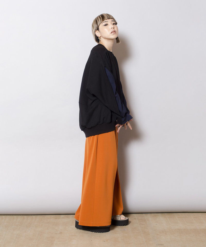  「切替スリーブドルマンプルオーバー」|Tシャツ・カットソー|