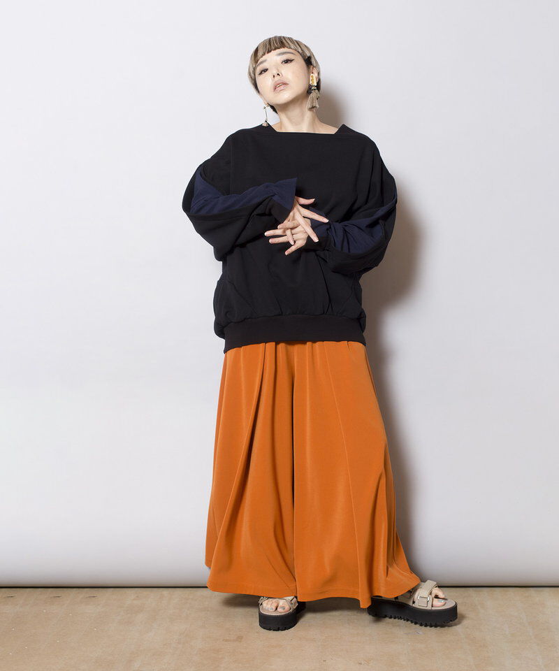  「切替スリーブドルマンプルオーバー」|Tシャツ・カットソー|