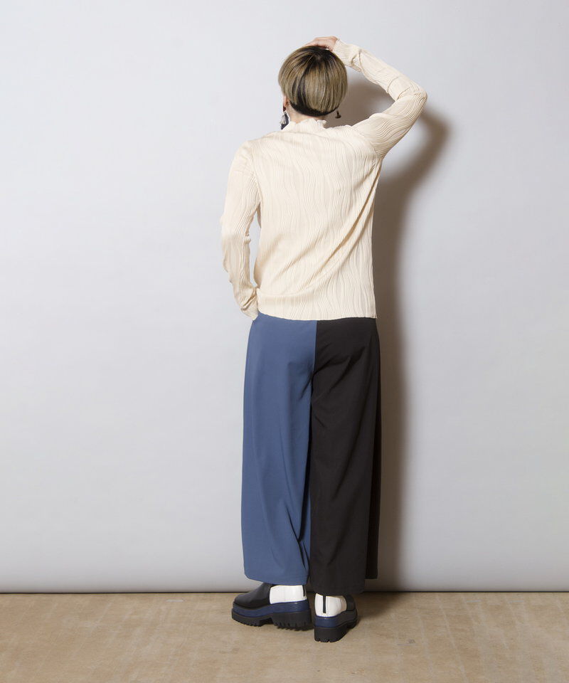  「ピンタックハイネックTシャツ」|Tシャツ・カットソー|