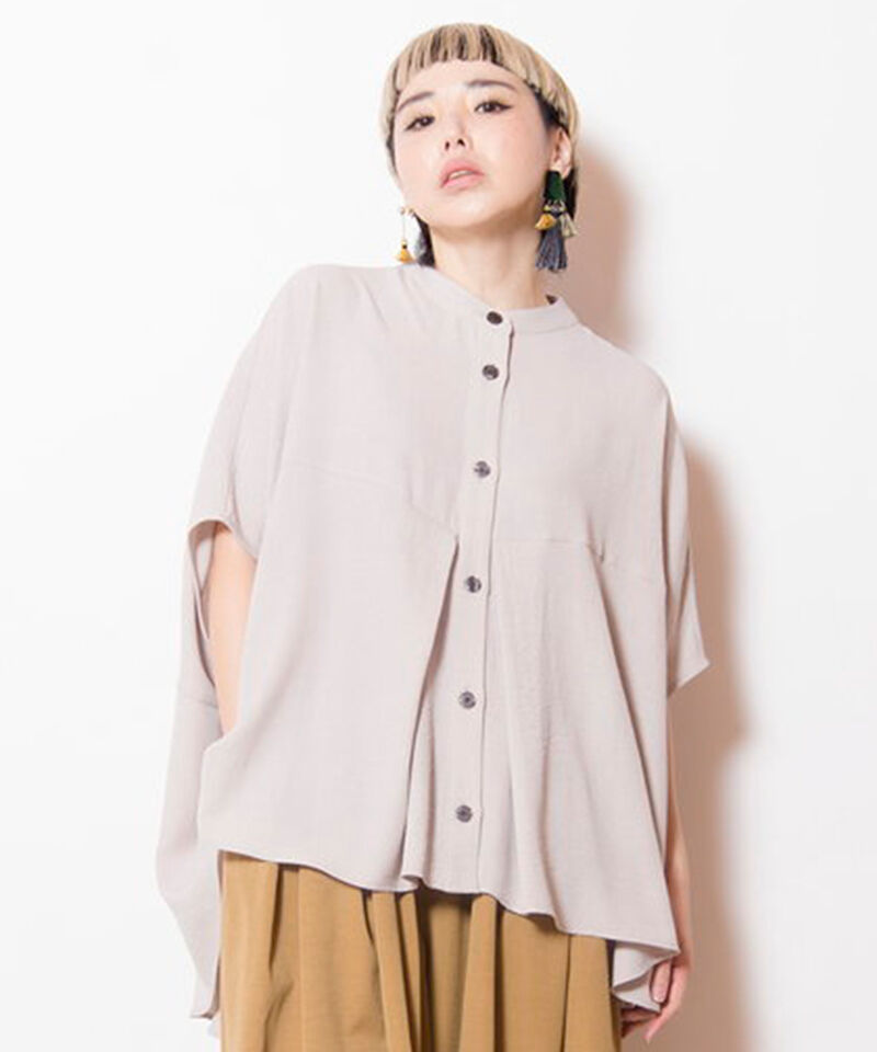  「タックワイドビッグブラウス」|シャツ・ブラウス|L .GRAY