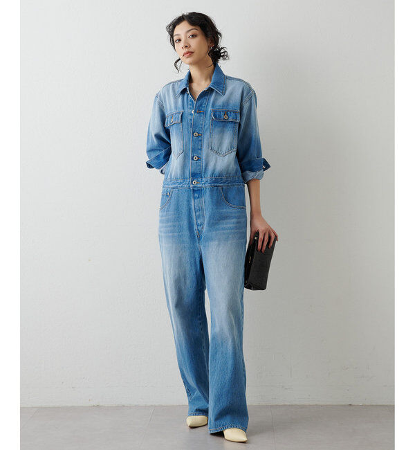  「デニムジャンプスーツ」|ワンピース|