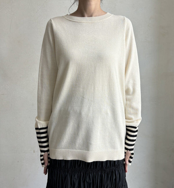  「【WEB限定】フィンガーボーダープルオーバー」|ニット・セーター|